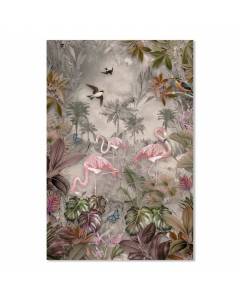 Affiche Flamingo flowers - 40x60cm - made in France