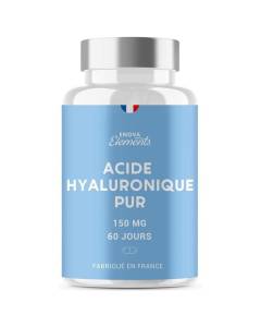 ACIDE HYALURONIQUE PUR - 150 mg/jour - Anti-âge et Articulations - 120 gélules - Complement alimentaire - Fabriqué en France