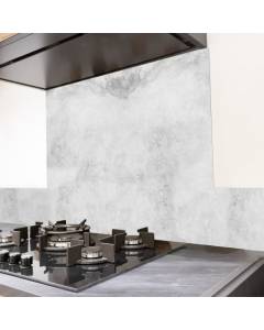 99 DECO - Crédence cuisine Aluminium BETON CLAIR - Lot de 2 L100xH20cm - Gris
