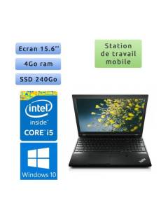 Lenovo ThinkPad L540 - Windows 10 - i5 4Go 240Go SSD - 15.6 - Workstation Ordinateur Portable PC Noir