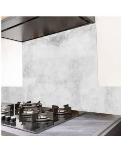 Crédence Cuisine Aluminium BETON CLAIR - 99 DECO - L60xH70cm - Gris