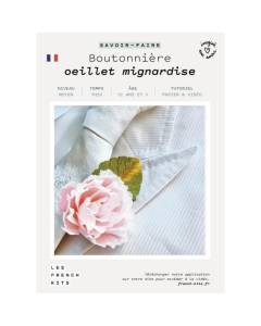 French Kits Fleurs en papier - Boutonnière - Oeillet mignardise