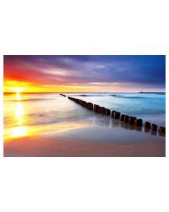 Affiche  paysage sunset beach, 60x40cm - made in France