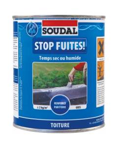 Stop Fuites - Coating d'imperméabilisation - Soudal - 4 kg