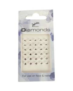 Bijoux de peau strass diamant - Cristal - 30 pièces - Jofrika Blanc