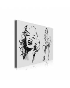 HXA DECO - Decoration Murale, Tableau pas cher, Tableau Moderne, Tableau Cinéma Marilyn Monroe Desssin Au Fusain, 80x50cm