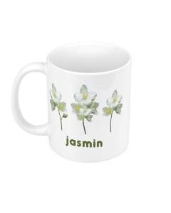 Mug Céramique Jasmin Chic Nature Fleurs Minimaliste