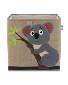 Boîte de rangement "koala" sur fond foncé , compatible avec l'étagère IKEA KALLAX Lifeney 833371