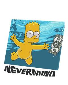 Tableau Décoratif  Bart  Nevermind Piscine (63 cm x 60 cm)