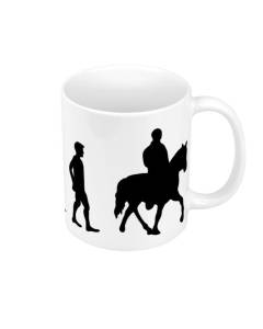 Mug Céramique Evolution Cavalier Cheval Équitation Poney