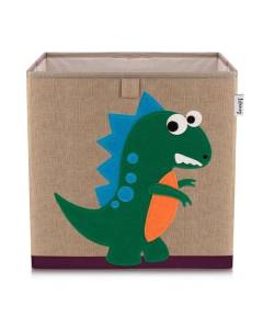 Boîte de rangement "dinosaure vert foncé" , compatible avec l'étagère IKEA KALLAX Lifeney 833099