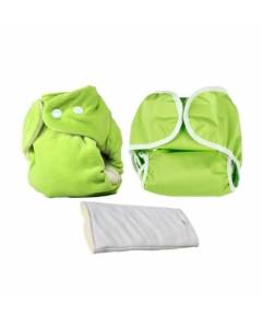 Kit d'essai Couches Lavables - So Bamboo - Taille 1 (3-9 kg) - Pomme-Blanc