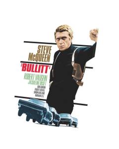 Tableau Décoratif  Affiche de Film / Bullit / Steve Mc Queen (30 cm x 40 cm)