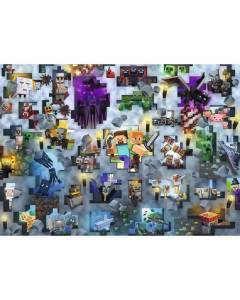 Puzzle 1000 pièces Minecraft - Ravensburger - 17188 - Dessins animés et BD - Gris