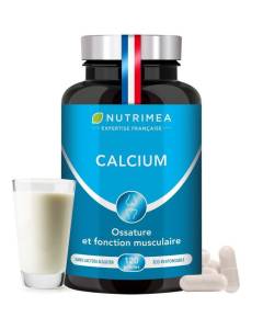 Calcium – Hydratation de la peau & protection des os et des articulations - 90 gélules MADE IN FRANCE - NUTRIMEA