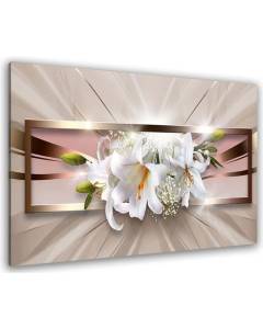 HXA DECO - Tableau Bouquet de Fleurs éternelles - 80x50 cm