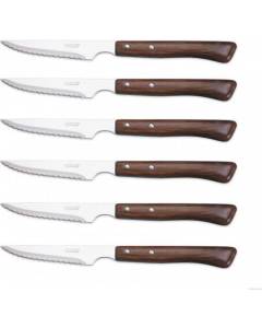 Coffret de 6 couteaux à steak manches en bois Arcos lames acie