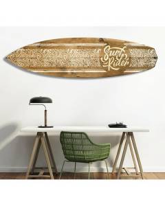 HXA DECO - Planche de Surf Décorative,Multi choix,Décoration Murale,Impression sur Alu Dibond, Surf rider, 150x40 cm