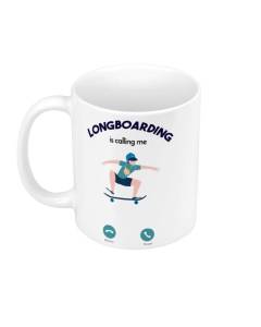 Mug Céramique Longboarding Is Calling Me