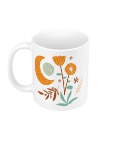 Mug Céramique Plantes Minimaliste Boho-chic Fleurs Dream