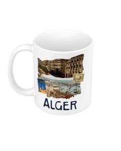 Mug Céramique Alger Collage Voyage Tourisme Carte Postale