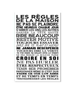 Affiche cuisine, Les règles de la maison 2 - 40x60cm - made in France