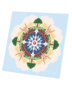 Tableau Décoratif  Mandala Princesse Mononoke (60 cm x 60 cm)