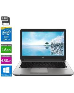 PC portable HP PROBOOK 640 G1 Intel Core I5-16GO - SSD 480GO W10