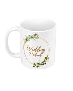 Mug Céramique Wedding Patrol Mariage Mariée Cercle Fleurs