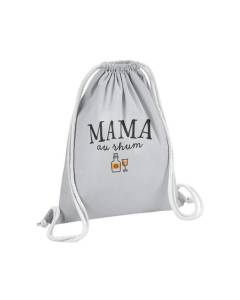 Sac de Gym en Coton Gris Mama au Rhum 12 Litres