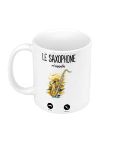 Mug Céramique Le Saxophone M'Appelle Musique Passion