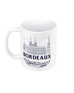 Mug Céramique Bordeaux Minimalist Ville France Vin Voyage
