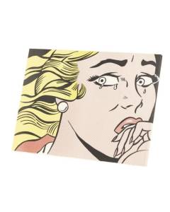 Tableau Décoratif  Crying Girl 1963 / By Roy Lichtenstein / Pop Art / Comics (53 cm x 40 cm)