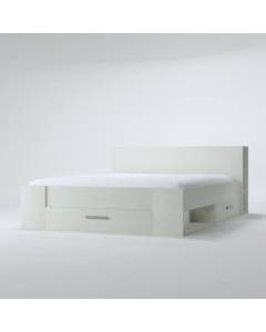 DEMEYERE Oxygène Lit adulte contemporain blanc mat - l 140 x L 190 cm