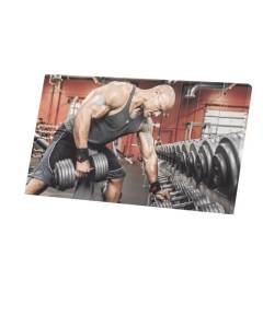 Tableau Décoratif  The Rock Training Workout / Motivation Sport (53 cm x 30 cm)