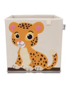 Boîte de rangement "tigre" sur fond clair, compatible avec l'étagère IKEA KALLAX Lifeney 833074