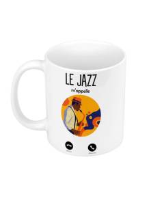 Mug Céramique Le Jazz M'Appelle Musique Saxophone