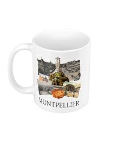 Mug Céramique Montpellier Collage Ville France Sud Patrimoine