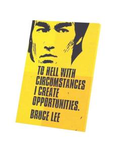 Tableau Décoratif  Bruce Lee / Affiche de motivation / Create Opportunities (30 cm x 43 cm)